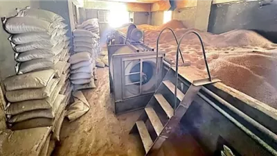 ضبط مصنع غير مرخص لتصنيع الأعلاف الحيوانية والداجنة بخامات مجهولة