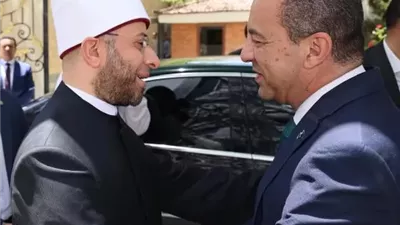 الغريب يستقبل وزير الأوقاف لإفتتاح 