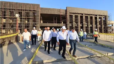 وزير النقل يتفقد الخط الثاني من شبكة القطار السريع أكتوبر/ أسوان/ أبو سمبل