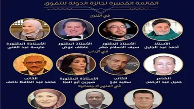 وزارة الثقافة تعلن أسماء المرشحين لجوائز الدولة لعام 2026