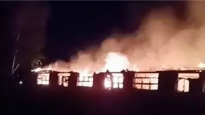 إندلاع حريق هائل داخل مزرعة بقرية البدنجانية فى الغربية