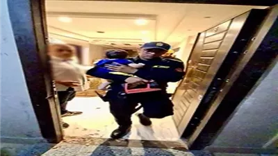 إنقاذ طفلة العام الواحد.. الحماية المدنية بالفيوم تفتح شقة مغلقة