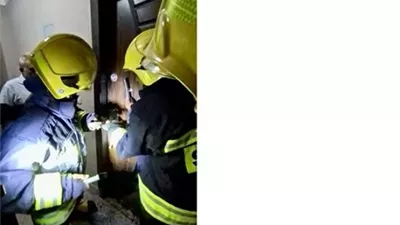 الحماية المدنية بالفيوم تفتح شقة مغلقة وتنقذ رضيعة