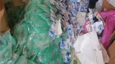 ضبط 1.5 مليون قطعة مستلزمات طبية مجهولة المصدر داخل مخزن بالقاهرة