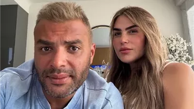 رسالة رومانسية من رامي صبري لـ زوجته فى عيد ميلادها
