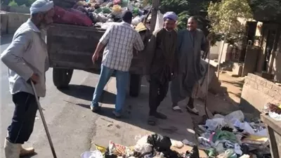 رئيس مدينة المنيا يتابع حملات مكثفة للنظافة ورفع المخلفات
