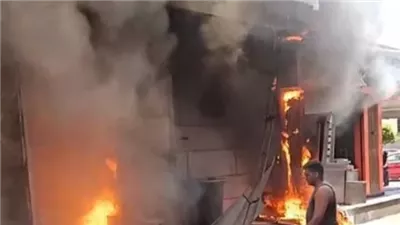 مصرع وإصابة 3 فى حريق مروع بمطعم مأكولات شعبية بالدقهلية
