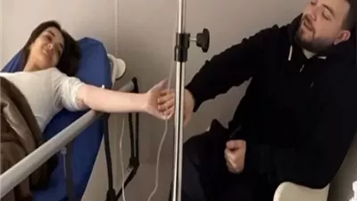 شريف الليثي يدعم ملك أحمد زاهر فى وعكتها الصحية