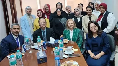 تفاصيل زيارة وفد سفارة الصين فى كلية الألسن بالجامعة المصرية الروسية
