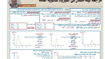 أقوى مراجعة في الفيزياء للثانوية العامة 2026