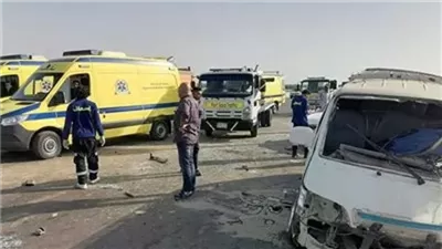 إصابة 10 في تصادم ميكروباص ولودر بالغربية
