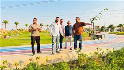 رئيس جهاز العبور الجديدة يتابع مشروعات الرصف والحدائق .. صور