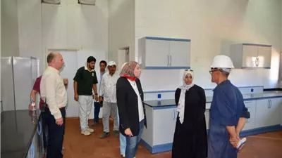 رئيس جهاز السويس الجديدة تتابع تأهيل المعمل المركزي للمياه
