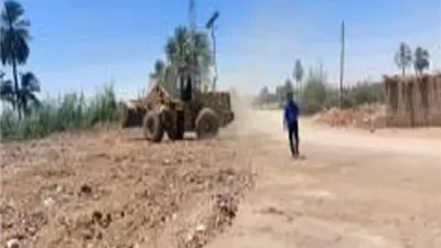 رفع400طن مخلفات واسترداد8 قراريط من أملاك الدولة بأولاد عمرو بقنا