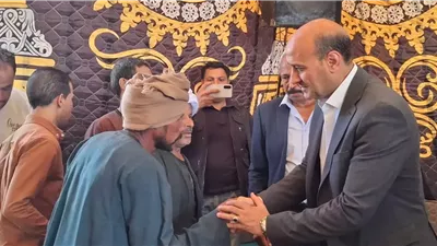 محافظ اسيوط يترأس وفدا رسميا لتعزية اسر الاطفال الضحايا