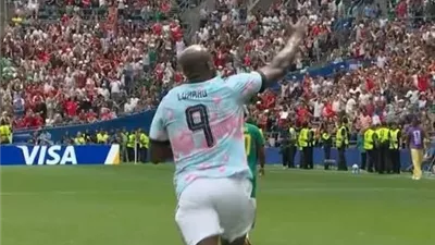 لوكاكو يقلص النتيجة بهدف لـ بلجيكا أمام السنغال