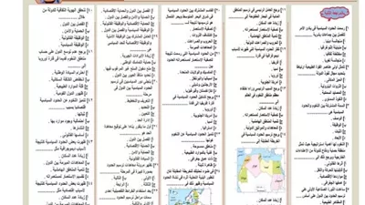 أقوى مراجعة في الجغرافيا للثانوية العامة 2026