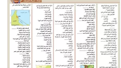 مراجعة ليلة الامتحان في الجغرافيا للثانوية العامة 2026