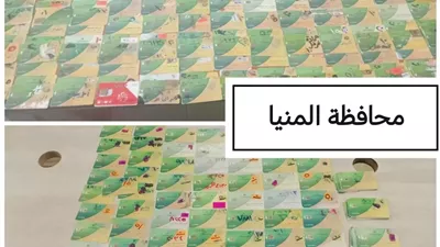 ضبط 136 بطاقة تموينية داخل مخبز مخالف فى المنيا