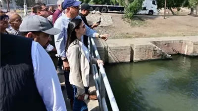 وزير الري ومحافظ البحيرة يتابعان جاهزية المنظومة المائية