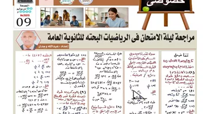 حمل الآن 12 سؤالًا بالإجابات في الفصل الأول تفاضل لطلاب الثانوية العامة