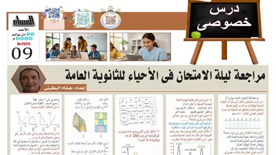 لطلاب الثانوية العامة 2026.. بالإجابات النموذج الثاني في الأحياء