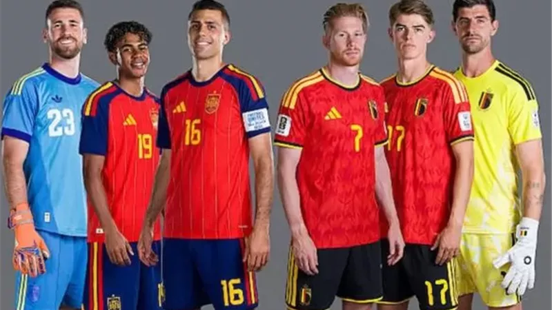 منتخب إسبانيا وبلجيكا