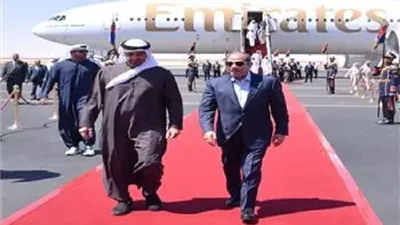 مباحثات الرئيس السيسي وبن زايد تتصدر اهتمامات الصحف الكويتية