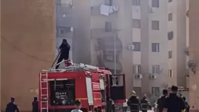 نشوب حريق داخل وحدة سكنية ببورسعيد