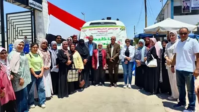 قافلة مجتمعية موسعة لأهالي القنطرة غرب بالإسماعيلية
