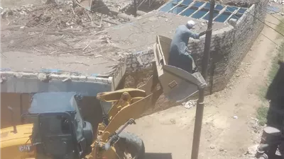 إزالة 12 حالة تعدٍ على أملاك الدولة والزراعة بنجع حمادي