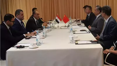 وزير الخارجية يبحث مع نظيره الصيني تعزيز الشراكة الاستراتيجية