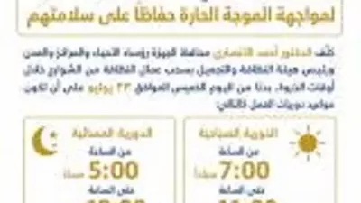 محافظ الجيزة يقرر إيقاف العمل الميداني لعمال النظافة وقت الذروة