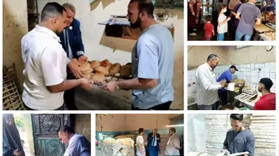 تحرير 74 مخالفة وضبط أغذية فاسدة وسجائر خلال حملات تموينية بالقليوبية
