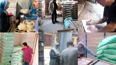 تموين القليوبية تحرر 79 مخالفة ويضبط 100 كجم دقيق بلدي مدعم