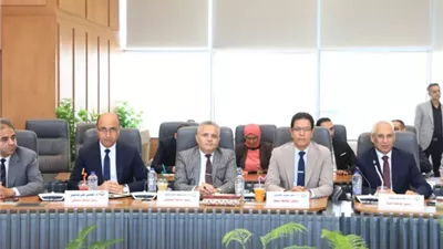 رئيس جامعة المنيا يشهد اجتماع المجلس الأعلى للجامعات