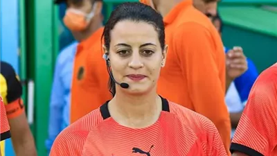 شاهندا المغربي حكما لمباراة جنوب أفريقيا وتنزانيا بأمم أفريقيا للسيدات