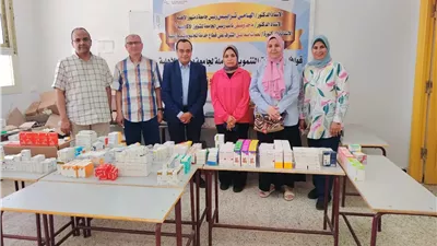 الكشف على ٤٠٠ و خدمات صحية وبيطرية بقافلة صالح