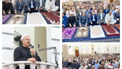 محافظ المنوفية يفتتح مسجد العمري البحري بالشهداء بعد تجديده