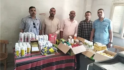 ضبط 60 كيلو لحوم فاسدة و350 عبوة مبيدات محظورة