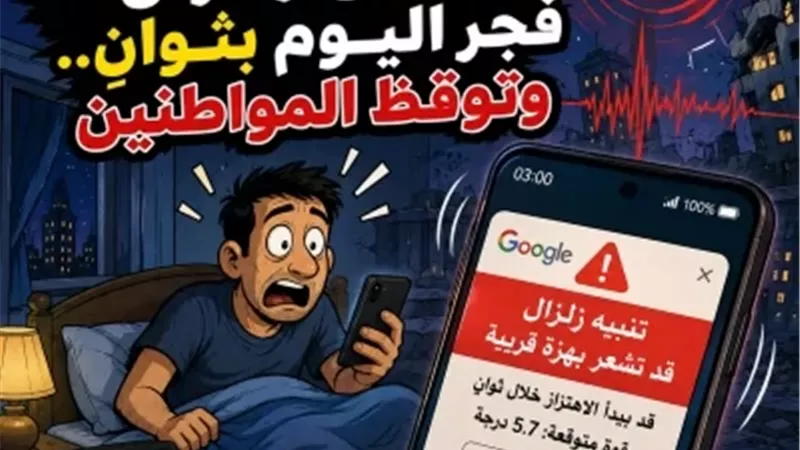 زلزال 5.7 ريختر يضرب