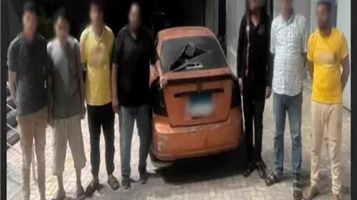 «رشق سيارة بالحجارة».. ضبط 7 أشخاص في مشاجرة بسبب خلافات عقارية