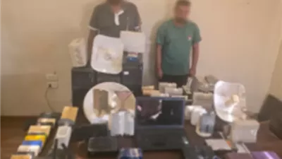 ضبط شبكة بث تلفزيوني غير مرخصة بالقليوبية