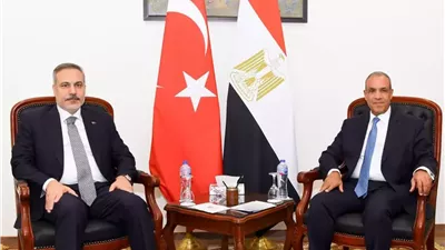 وزير الخارجية يستقبل نظيره التركي ويرأسان اجتماع التخطيط المشترك