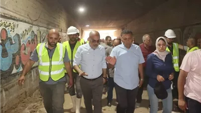 محافظ القليوبية يتفقد تطوير أنفاق الخصوص.. ويوجه بسرعة الانتهاء قبل 30 أغسطس