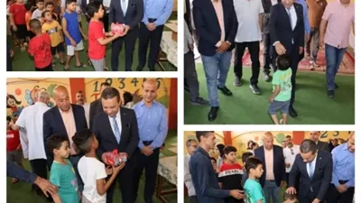 الغريب يزور دار أبناء الحسن والحسين ويوزع حلوى المولد على الأطفال