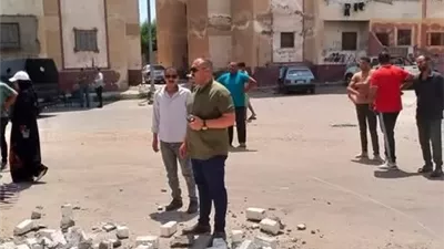 إزالة فورية لتعديات بالبناء المخالف في بالإسماعيلية