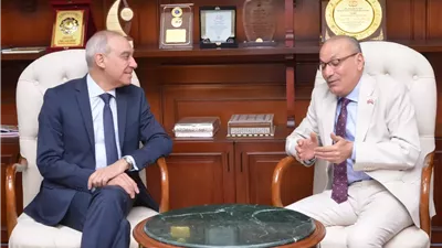 السفير علاء يوسف يستقبل سفير تركيا بالقاهرة