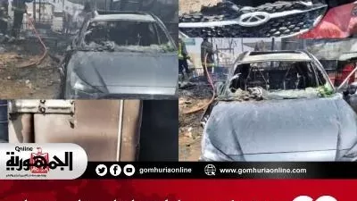 حريق يلتهم سيارات داخل جراج بشبرا الخيمة.. والحماية المدنية تحاصر النيران