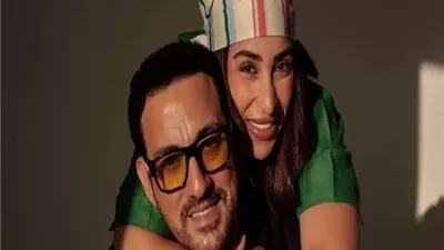 دياب يتغزل فى زوجته بعيد ميلادها: هدية ربنا ليّ